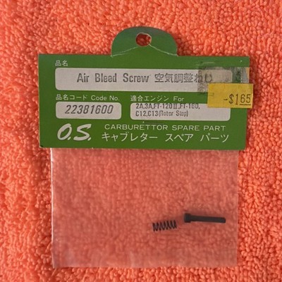 OS Air Bleed Screw Part Number 22381600