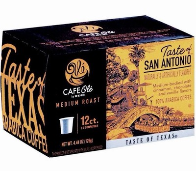 HEB Taste Of San Antonio Texas  Medium Roast Coffee 12 Single Serve Cups