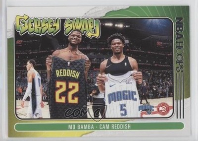 2020-21 Panini NBA Hoops Jersey Swap Mo Bamba Cam Reddish #5 gp1