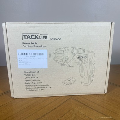 Tacklife SDP60DC Cordless Screwdriver NEW .