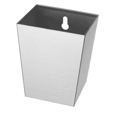 Wall-Mounted Stainless Steel Bottle Cap Catcher for Beer, Brushed Silver