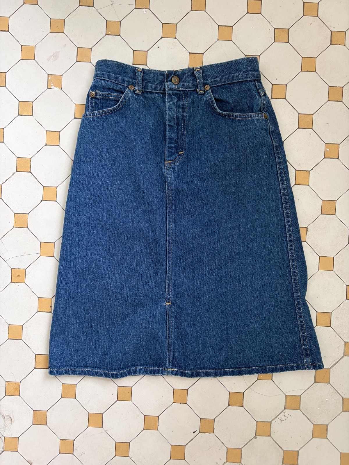 Vintage Lee Denim Skirt 1970s, 26W S
