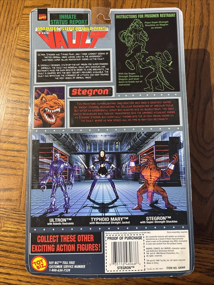 Figuras de bóveda Stegron Toy Biz Marvel Super Villains 1998 Foto 3 de 3