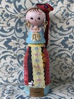 Vintage SWEDEN EUROPE it’s a small world Disneyland Kokeshi Wood Doll 3/3