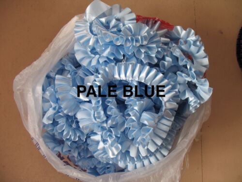 Pleated Ribbon for rosettes, crafts 26 colours Full 100 metre rolls. - Picture 18 of 27