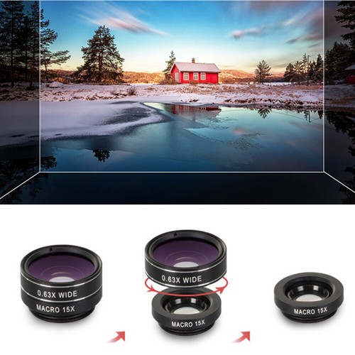 Eye Lens Super Wide Angle Lens Phone Macro Lens Cell Phone Lens Kit - 第 9/11 張圖片