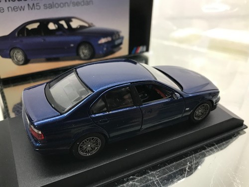 SCHABAK BMW M5 E39 5 SERIES 2002 -BLUE MET. 1:43 ext rare- GOOD IN DEALER BOX - Imagen 7 de 8