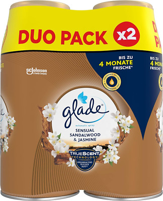 Glade Automatic Spray Nachfüller Sandalwood & Jasmine 2x269ml Raumduft Brise 2er