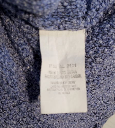 Columbia Womens Bouclé Knit Sweater Rolled Edge Crew Neck Heather Purple - Sz L - Picture 4 of 5