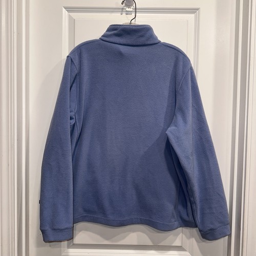 Woolrich Sweater Women's XL Blue Fleece Long Sleeve Full Zip Soft Pockets - Picture 7 of 9