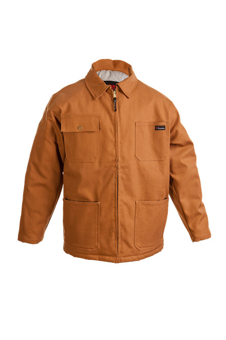 Work Jackets Used Uniform Cintas Unifirst Red Kap Insulated Lined Panel Coat