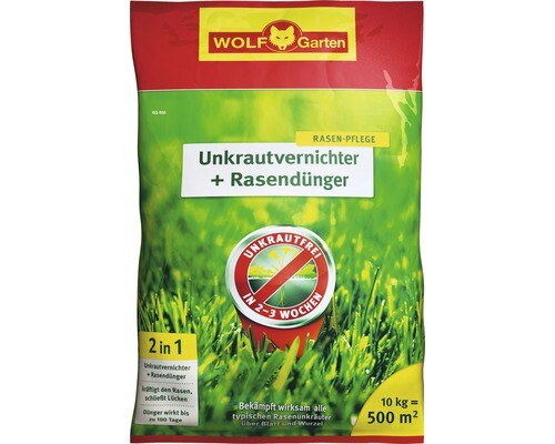 Rasendünger mit Unkrautvernichter WOLF-Garten, 10 kg / 500 m² Reg.Nr. 2786-903 - Bild 2 von 8