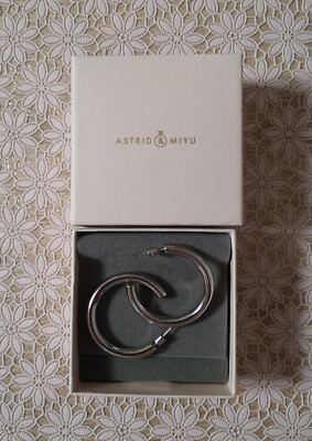 Ohrringe Damen Astrid & Miyu Durchmesser: 3.8 cm, Color; silver-coloured