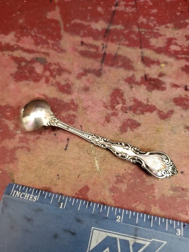 Cuchara pequeña de plata de ley 925-mini cuchara de sal/cuchara de azúcar y sal AG679 - Imagen 3 de 3