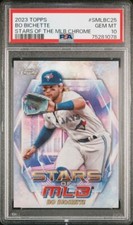 2023 Topps Bo Bichette Stars of the MLB CHROME PSA 10 GEM #SMLBC25 Toronto