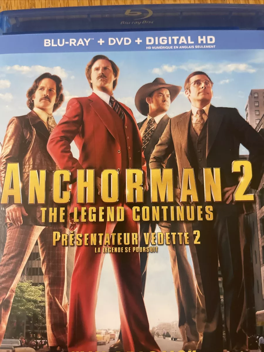  Anchorman 2: The Legend Continues (Blu-ray + DVD + Digital HD)  : David Koechner, Paul Rudd, Will Ferrell, Steve Carrell, Adam McKay:  Movies & TV