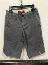 ARIZONA JEAN CO - BOYS - CHINO SHORTS - GRAY - SIZE 10Reg 11-TW-393