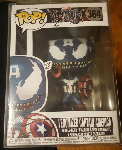 Funko Pop Marvel Venom: Venomized Captain America Bobble-Head #364 | eBay
