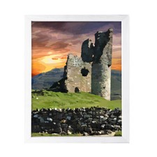 Designs ByLITA Crumbling Castle Sunset, Wall Print Art  Old Masterpieces