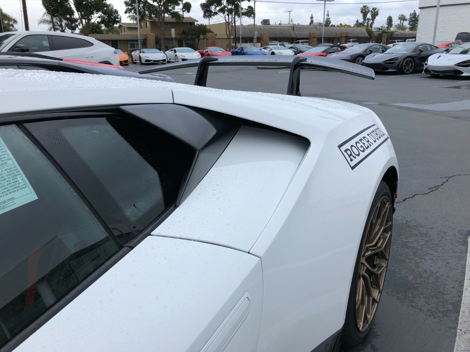 Lamborghini Huracan Rear Window Vent Carbon Fiber 2014-19 LP610