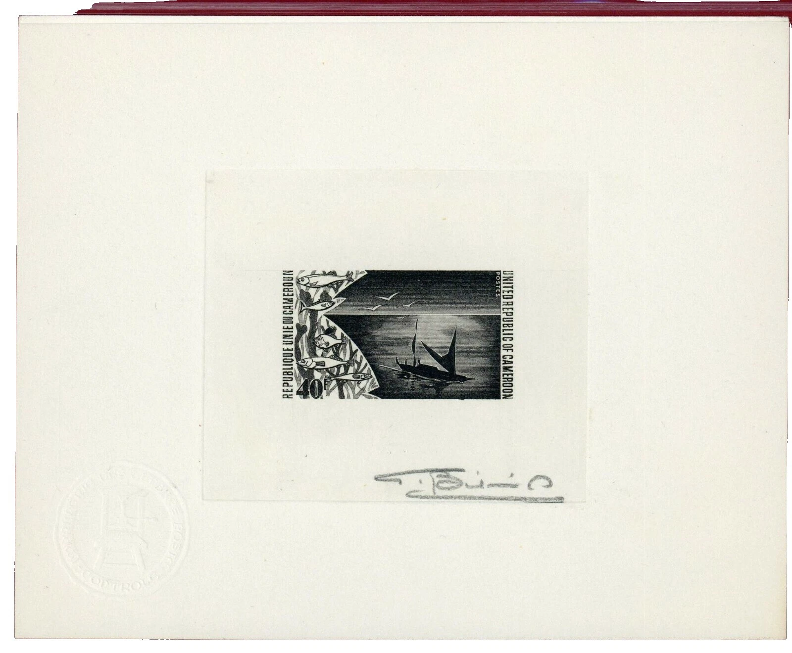 Fishing Proof, Essay Stamps