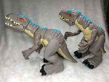 Mattel Imaginext - Jurassic World 2020 - TWO Thrashing Indominus Rex Dinosaurs