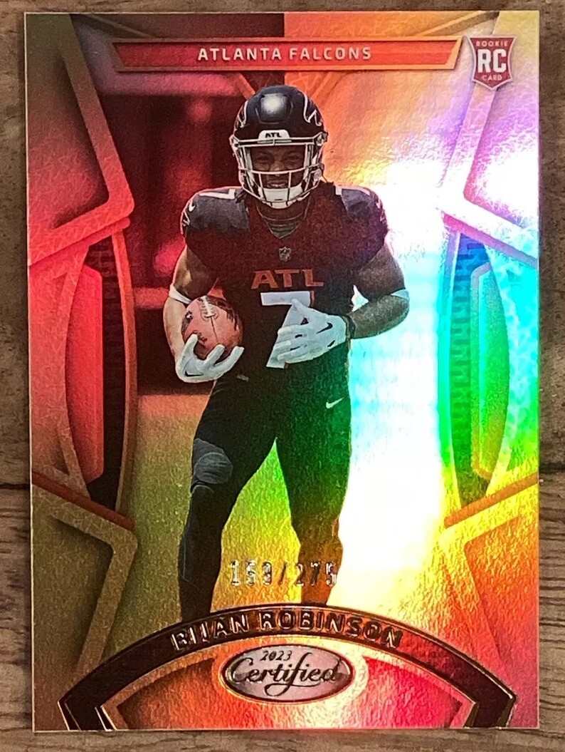Bijan Robinson Rookie #/275 RC 2023 Panini Certified #111 Mirror Bronze Falcons