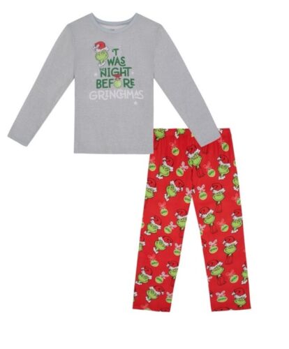 GRINCH Ladies Sleep Wear PAJAMAS Set Size XXL T’Was The Night Before Grinchmas - Picture 4 of 10