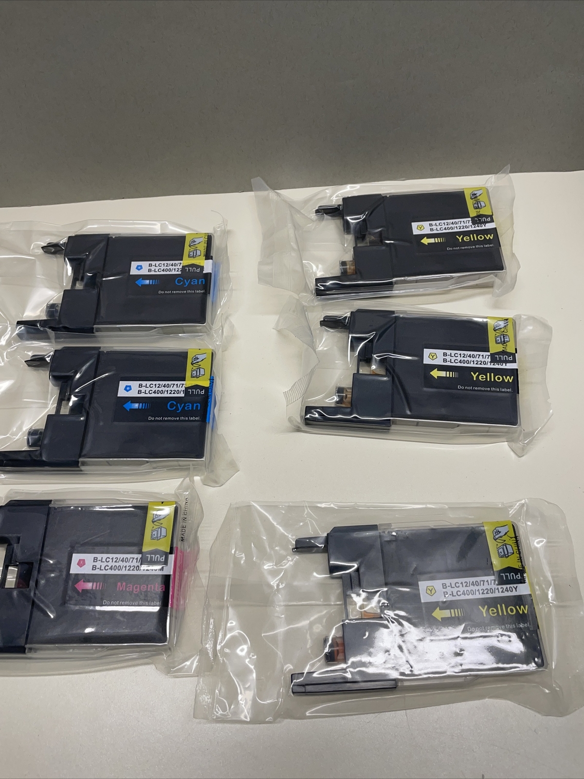 Ink Cartridges LC-12/40/71/75  LC-400/1220/1240M  (6 Pack) Yellow Guan Magenta-image