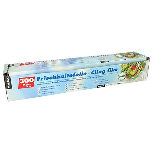 Papstar Frischhaltefolie Pvc 300 M X 45 Cm Mit Schneidesystem (6 Rollen)-image