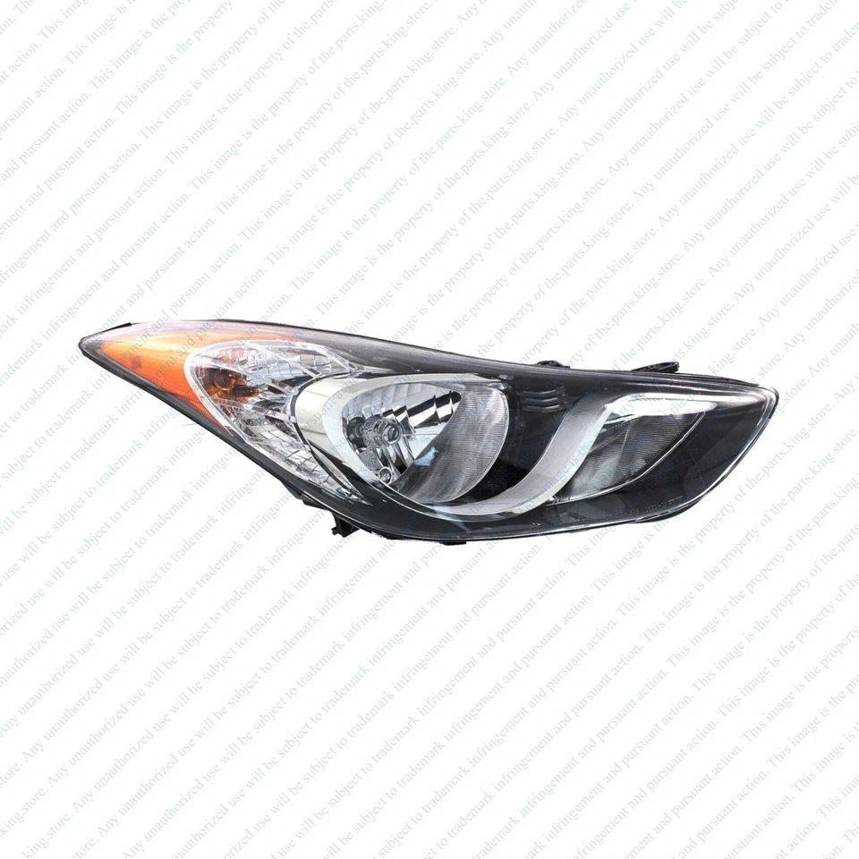 Conjunto de faros halógenos cromados para Hyundai Elantra 2011 2013 par izquierdo derecho Foto 3 de 4