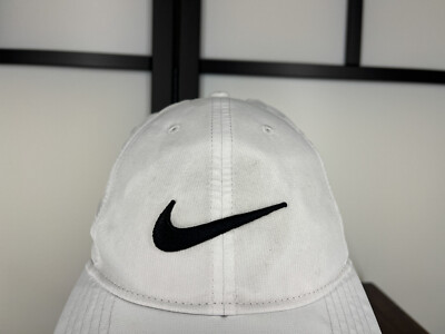 Nike Hat Cap Strap Back Adult One Size White Legacy91 Dri  display picture 3