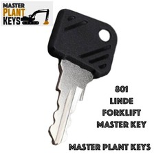 Linde 801 Forklift MASTER PLANT KEYS Fits electric fork lift trucks