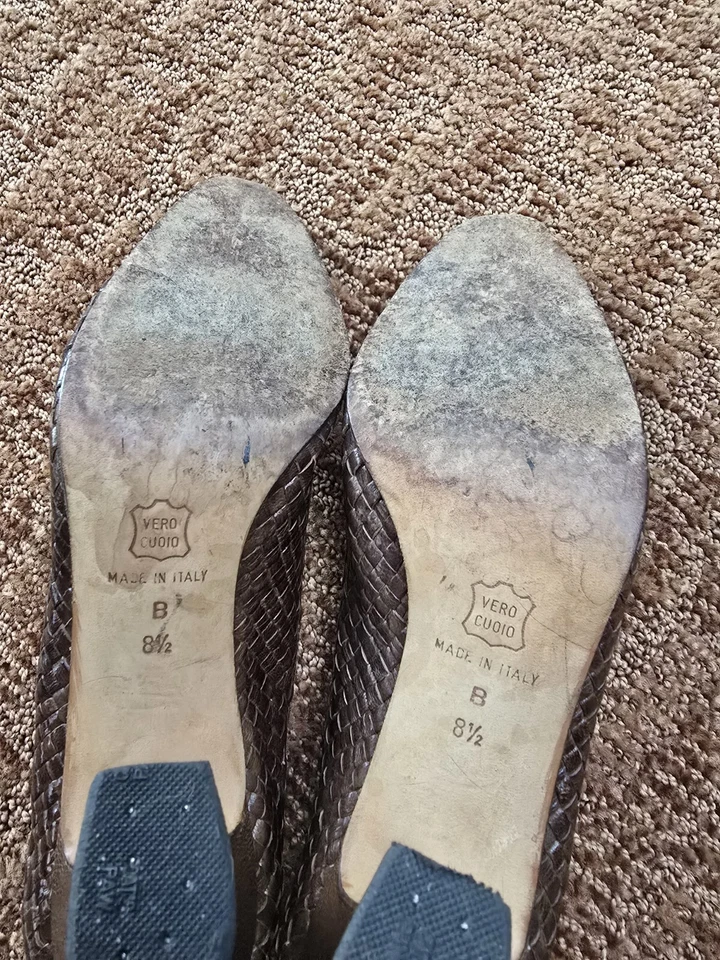 Tacones de cuero tejido DKNY Foto 3 de 3