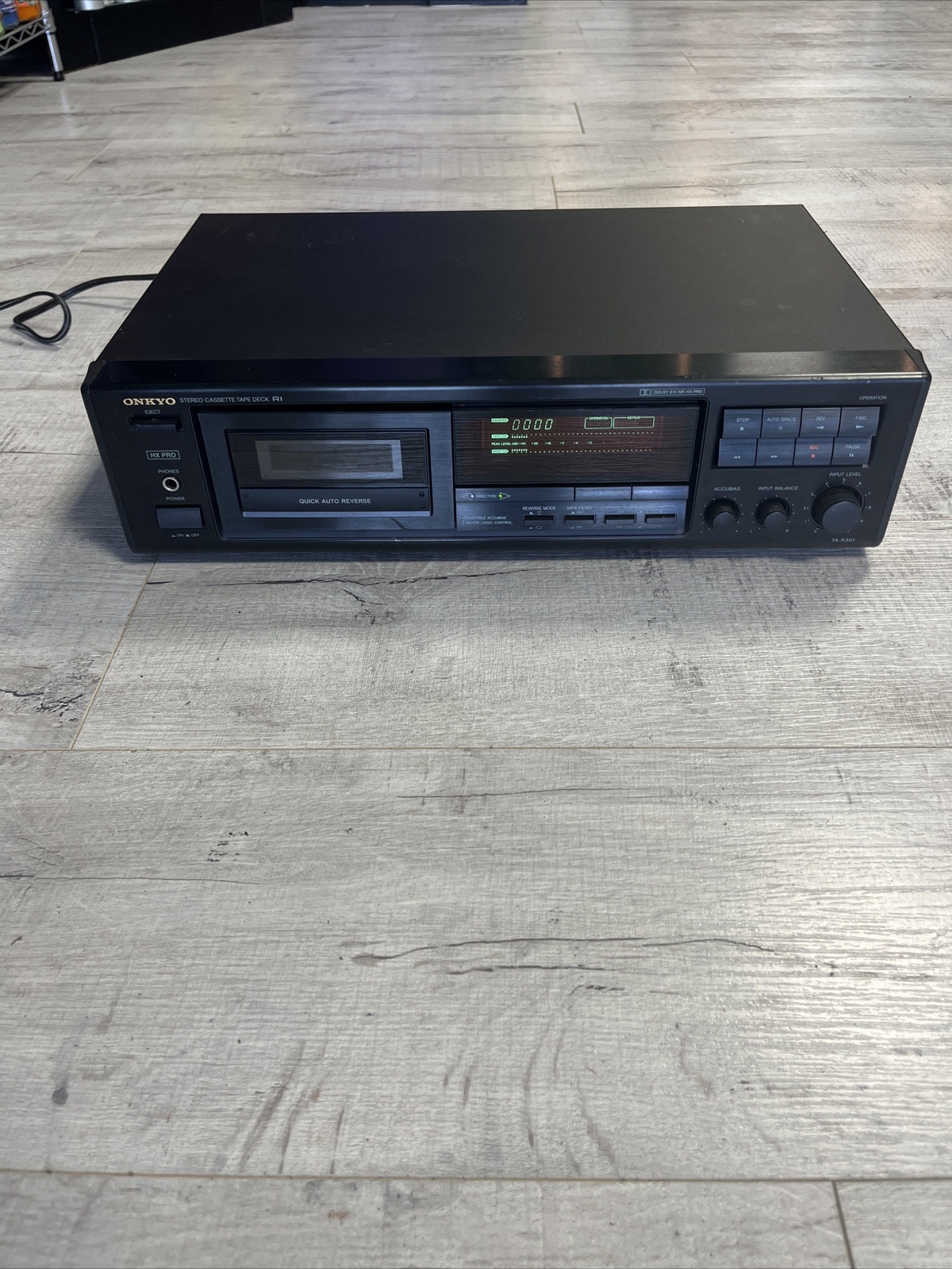 Onkyo TAR301 R1 Stereo Cassette Tape Deck Recorder. WORKS GREAT!! International Society of