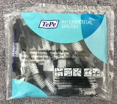 TePe Interdentalbürste schwarz 1,50 mm Großpackung mit 25 Stück - führende Mundgesundheitsmarke