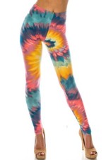 Leggings Buttery Smooth Multi-Color-Bold Tie Dye Leggings