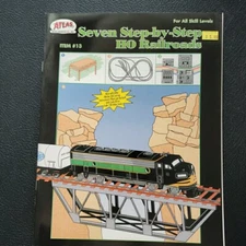 Seven Step-By-Step HO Scale Railroads Atlas Model Railroad Bk 13 All Skills NEW