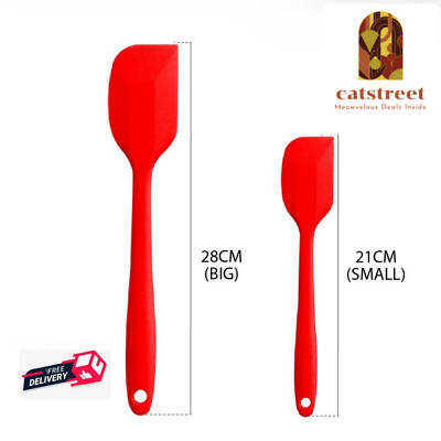 2 pcs Silicone Spatula Set: Large & Small Perfect for Every Task ,Heat-Resistant