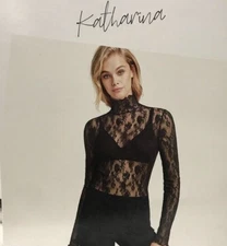 Wolford Katharina Pullover  Size: Medium  Color: Black  52740 - 20