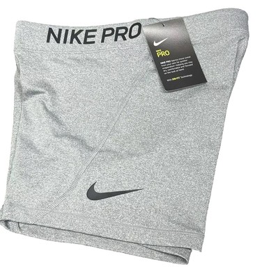 NIKE PRO COMPRESSION SHORTS 3 1/2  Carbon Heather/Black 897820-091 SMALL