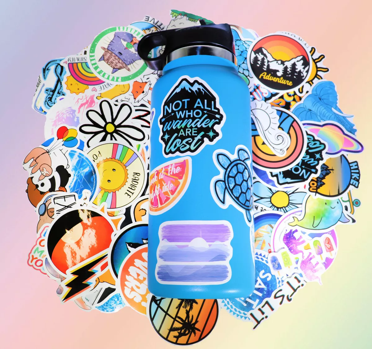 Cute Vsco Stickers 115pc for Hydro Flask Vsco Girls Stuff Cute