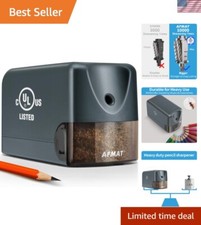 Fast Sharpening Electric Pencil Sharpener for Classroom  Home Use - Gray