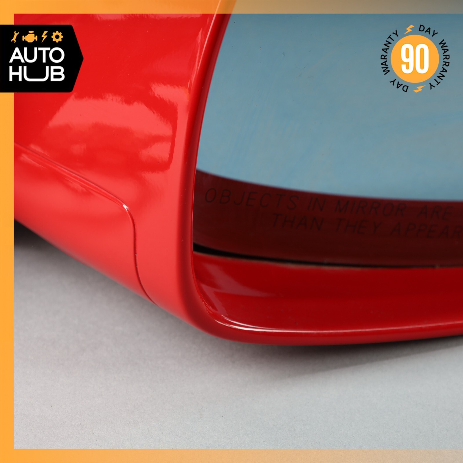 11-16 Ferrari FF F151 Right Passenger Side Rear View Door Mirror Red OEM 40k