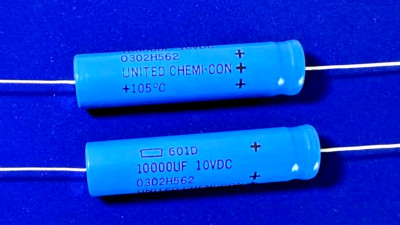 2X - 10,000uF @ 10V (105°) (UCC 601D) - Electrolytic - AUDIO/SMOOTHING   #196