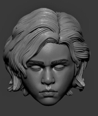 Bad Batch Omega Clone custom head for 4'' 6'' 7'' 12'' Star Wars action figures