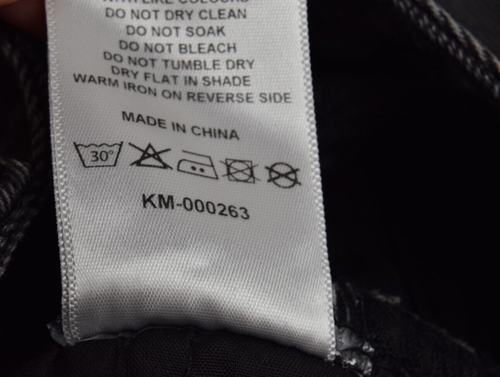 Jeans White Fox Size W30 L30 Black Acid Wash Wide Leg Mid Rise New With Tags - Picture 14 of 14