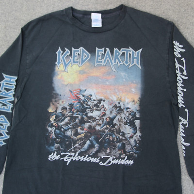Iced Earth Band Tee XL VTG 04 Glorious Burden Album Promo Merch Concert T Shirt