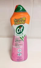 Cif Cream Cleaner Scrub Daddy All Purpose Cleanser Pink Lily Jumbo 31.7 oz New