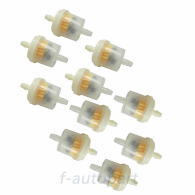 #ad Universal Fuel Filter 10 Pack 1 4quot; x Gas Inline For Kawasaki Kohler $10.49